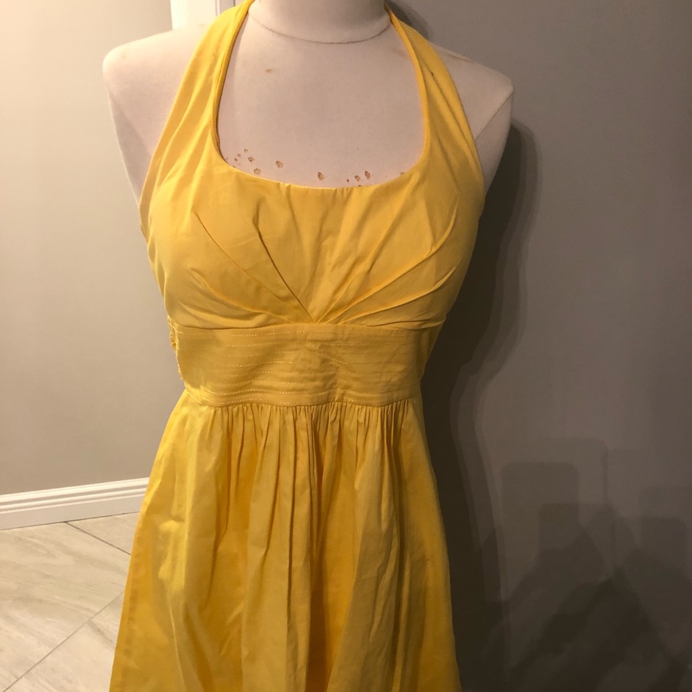 Yellow halter dress - juniors size 13